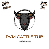 PVM Cattle Cooked Protein Tub 28% 225lbs